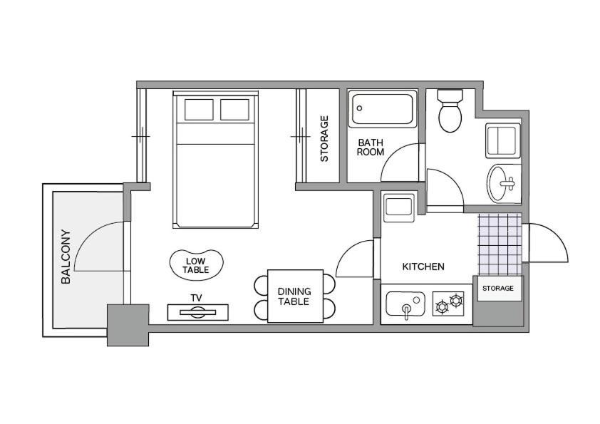 Yakuin Apartment Fukuoka  Luaran gambar