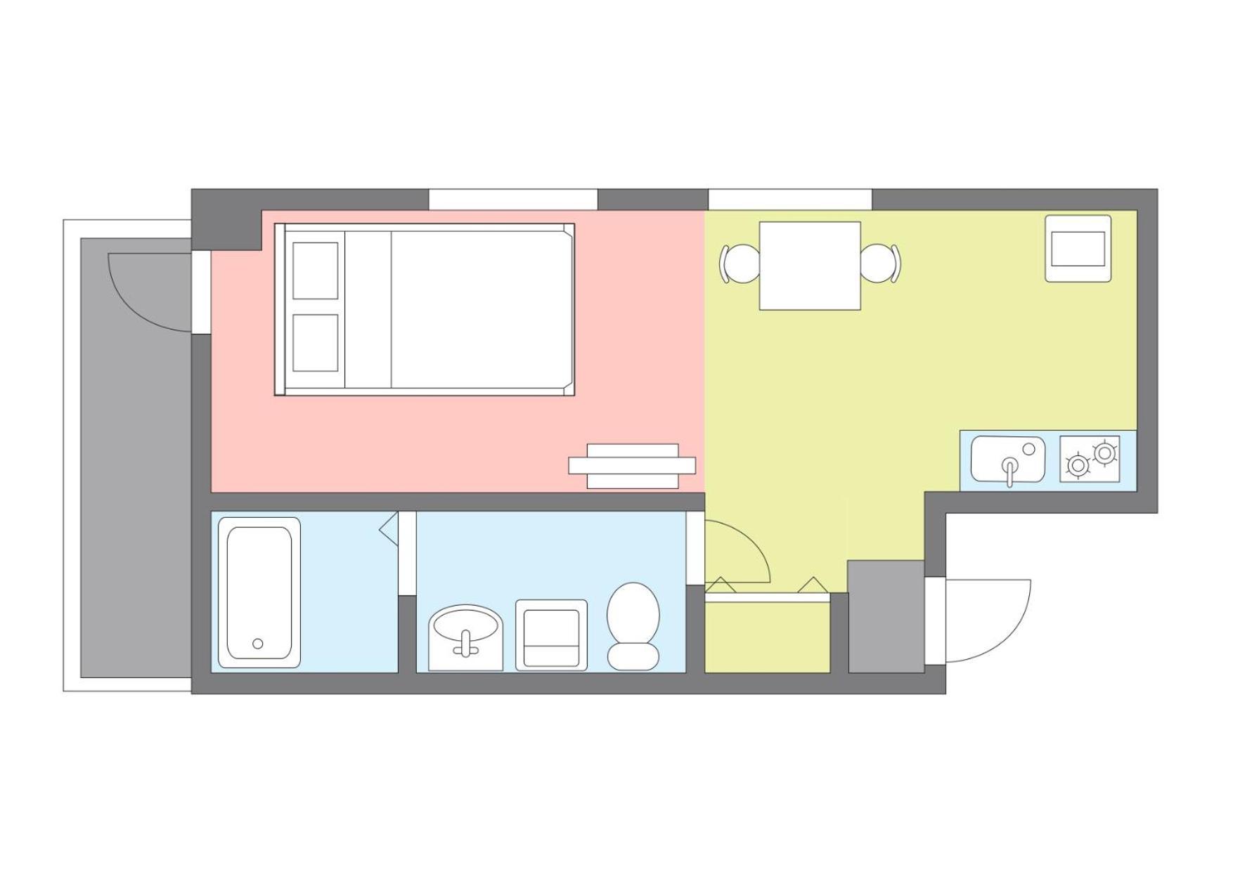 Yakuin Apartment Fukuoka  Luaran gambar